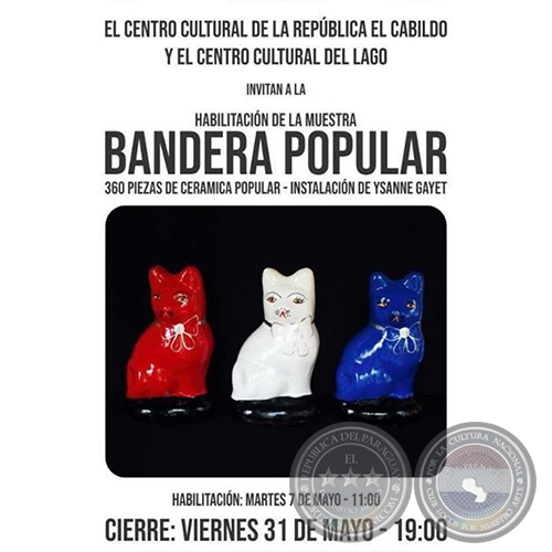 Bandera Popular - Instalación de Ysanne Gayet - Martes, 07 de Mayo de 2019